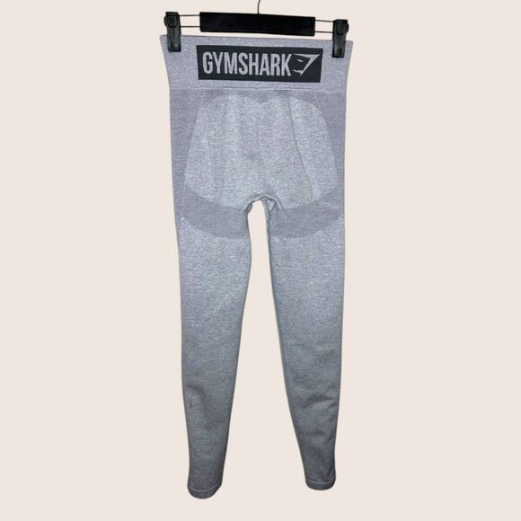 🩶 GYMSHARK DRY MOISTURE MANAGEMENT GRAY FLEX HIGH WAISTED LEGGINGS SMALL - Picture 4 of 5